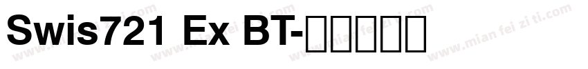 Swis721 Ex BT字体转换